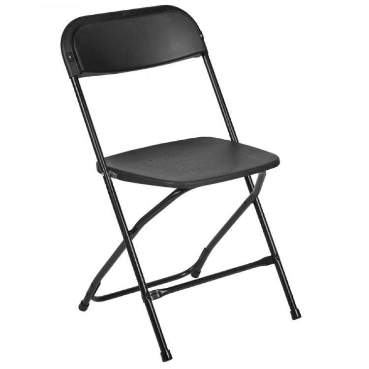 Black fold up chair