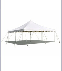 20 x 20 High Peak Frame Tent- White