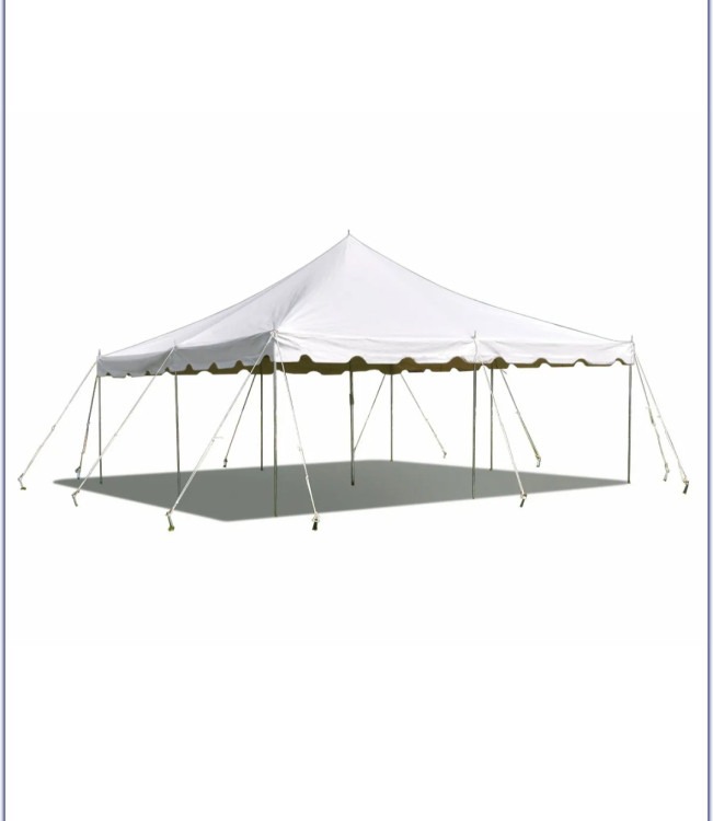 20 x 20 High Peak Frame Tent- White